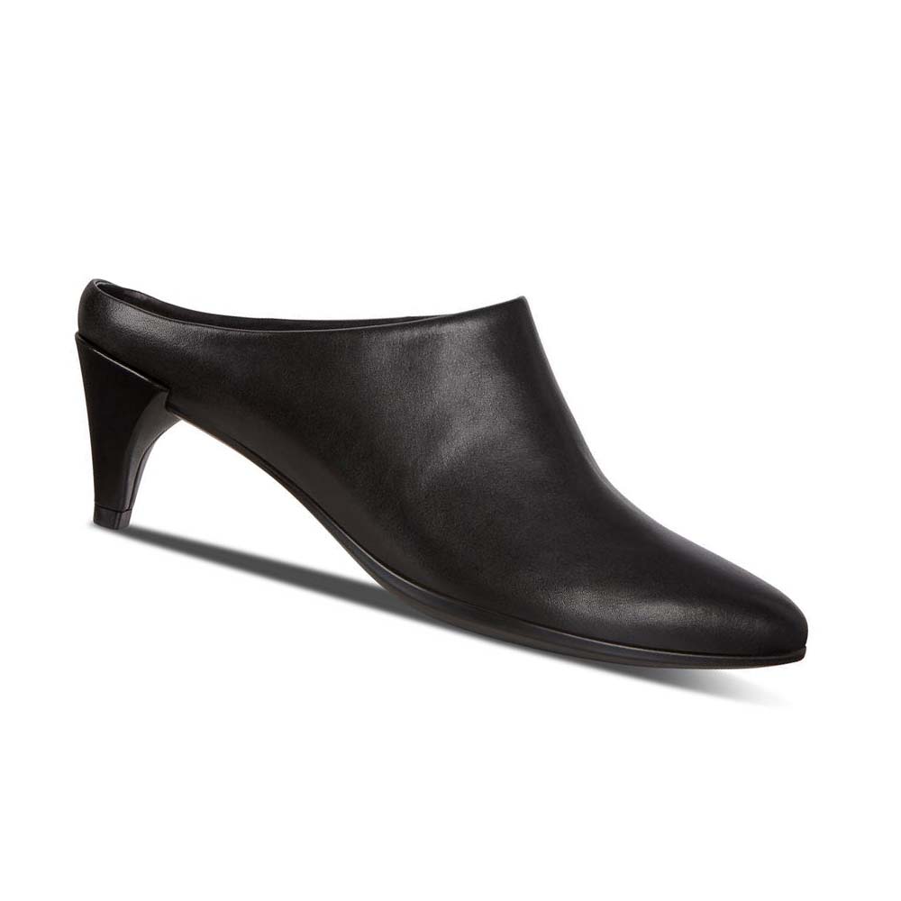 Ecco Shape 45 Pointy Sleek Mules Pensko Dame Svarte | NO 112TCE